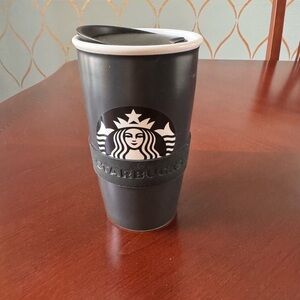 Starbucks Black and White Travel Mug